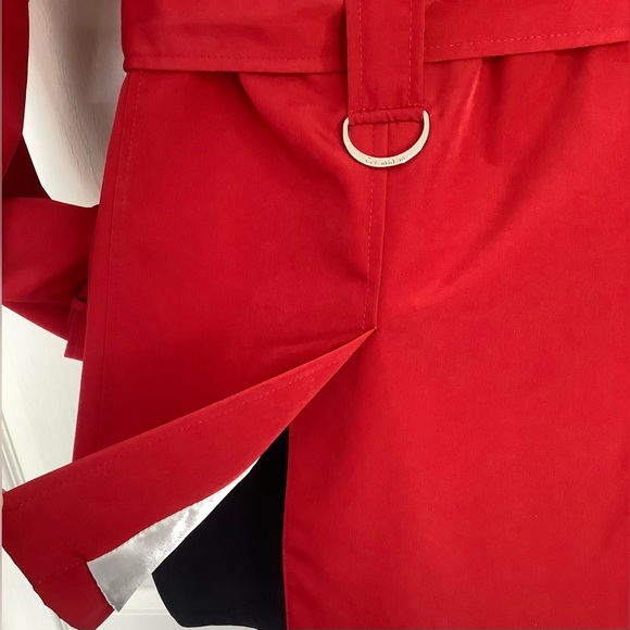 LIKE NEW👠Calvin Klein Red Water Resistant Trench Coat - Picture 8 of 15